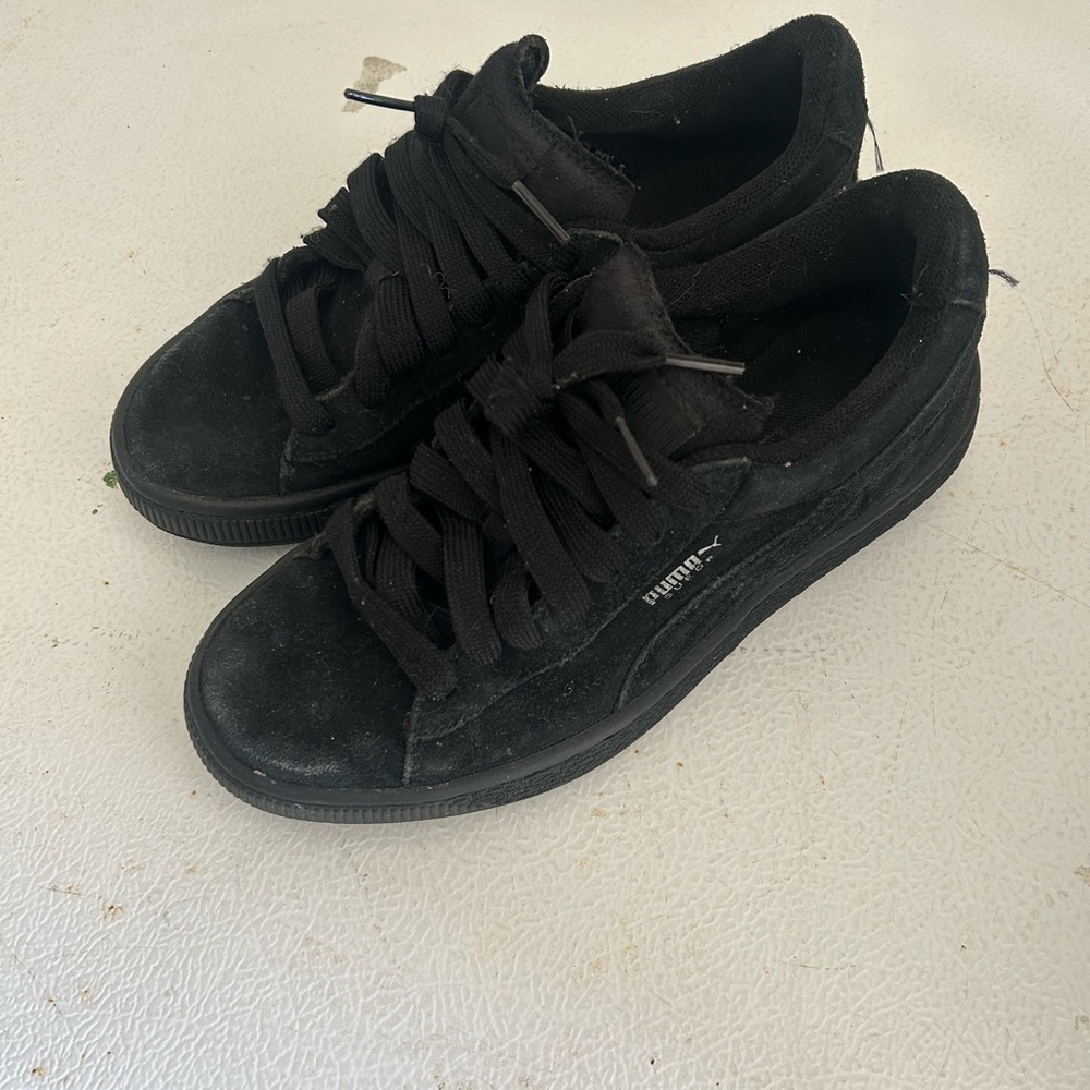 Puma Black Suede Sneakers